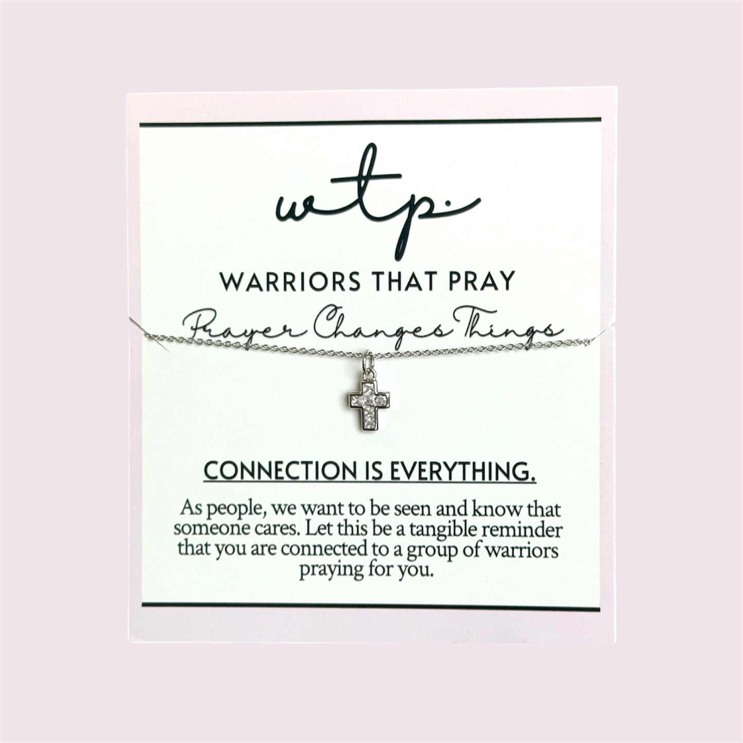 Beloved Cross Necklace - Silver
