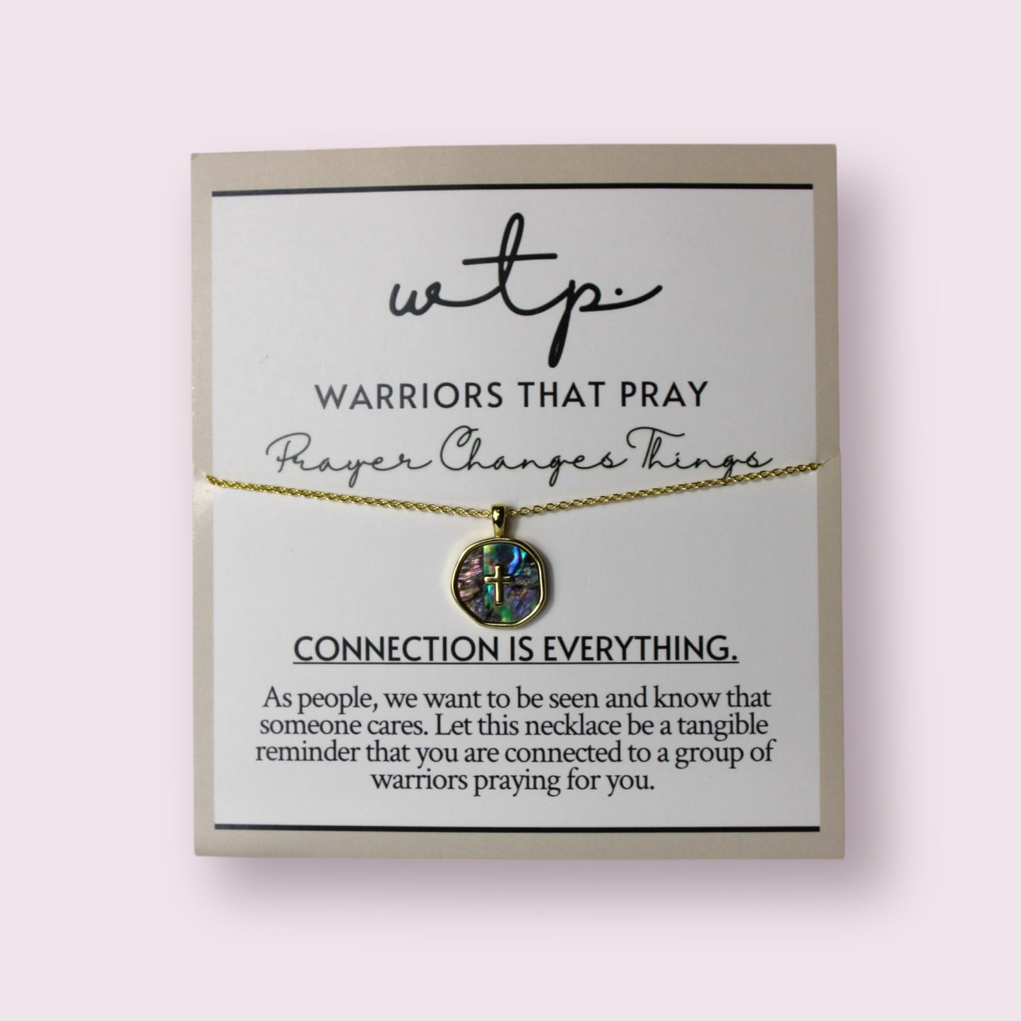 Heavenly Light Necklace (tortoise) featuring an 18k gold plated adjustable chain, perfect for meaningful connections.