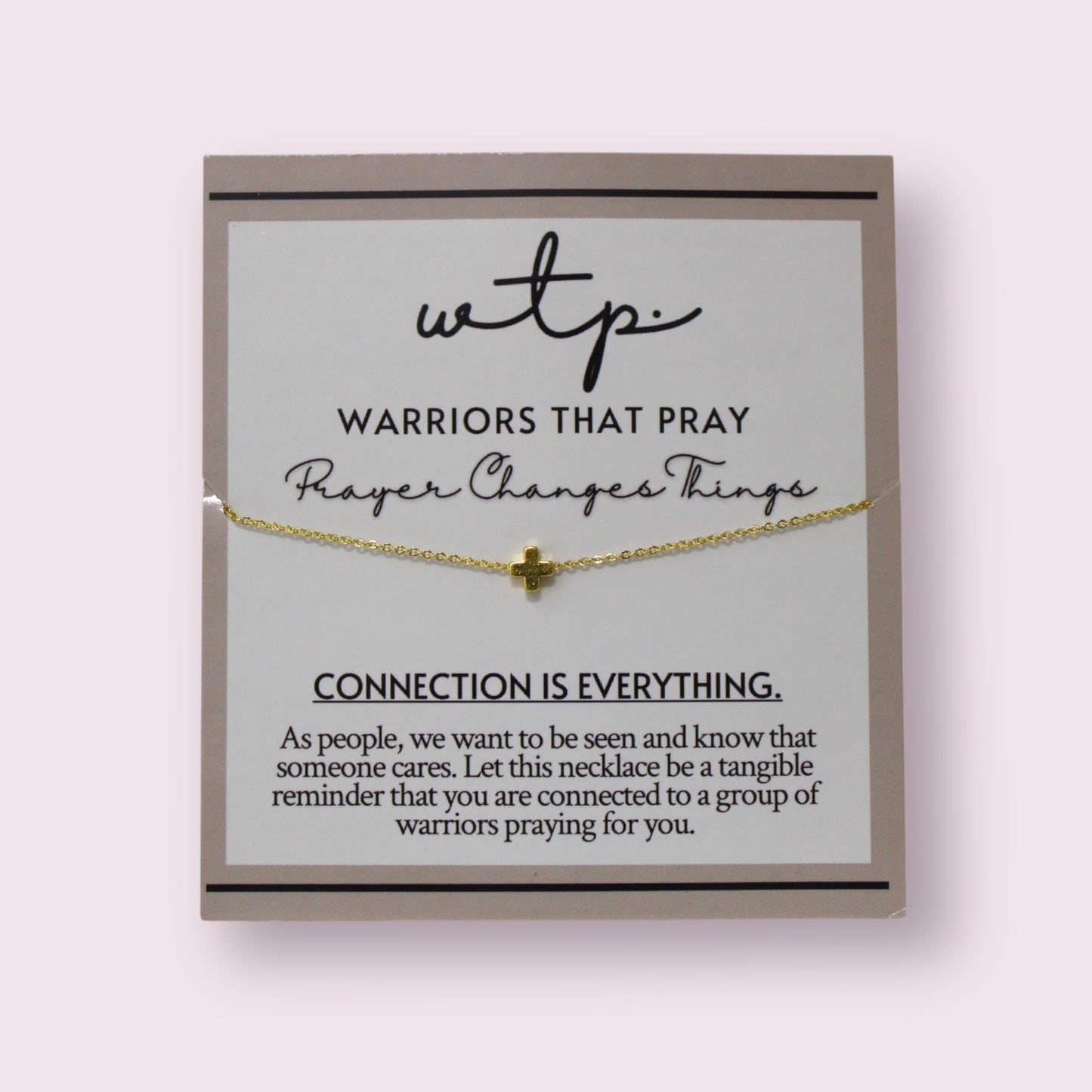 Elegant Unshaken Necklace with an 18k gold plated adjustable 18-inch chain, perfect for meaningful connections.