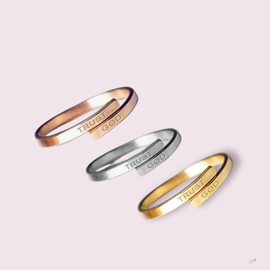 “Trust God” Rings