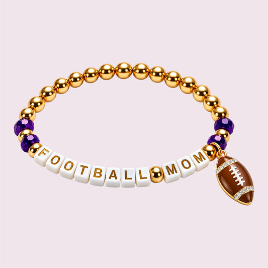 Senators Football Mom Bracelet