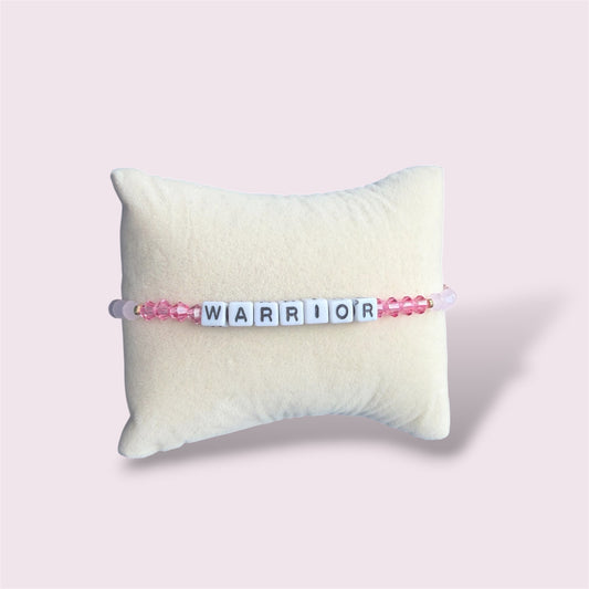 Warrior Word Bracelet - Pink