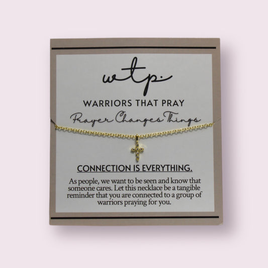 Elegant 18k gold plated Victory Necklace on an adjustable 18-inch chain, perfect for meaningful connections.